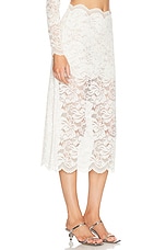 RABANNE Jupe Long Skirt in Ivory, view 2, click to view large image.