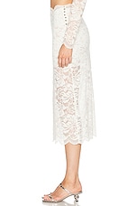 RABANNE Jupe Long Skirt in Ivory, view 3, click to view large image.