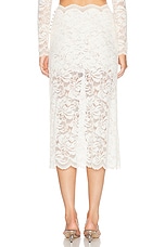 RABANNE Jupe Long Skirt in Ivory, view 4, click to view large image.