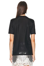 RABANNE Logo Tee Shirt in Black, view 3, click to view large image.