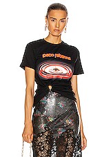 RABANNE T Shirt With Ring Detail in Black | FWRD