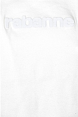 RABANNE Logo Tank Top in Coconut Milk, view 5, click to view large image.