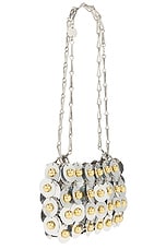 RABANNE Sac A Main Handbag in Silver & Gold, view 4, click to view large image.