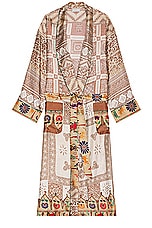 Pierre-Louis Mascia Dressing Gown in Multi, view 1, click to view large image.