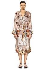 Pierre-Louis Mascia Dressing Gown in Multi, view 2, click to view large image.