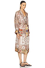 Pierre-Louis Mascia Dressing Gown in Multi, view 3, click to view large image.