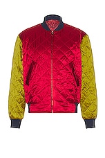 Pierre-Louis Mascia Quilted Bomber in Multi, view 3, click to view large image.