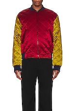 Pierre-Louis Mascia Quilted Bomber in Multi, view 6, click to view large image.