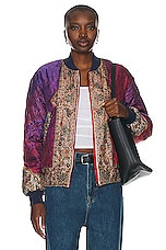 Pierre-Louis Mascia Quilted Bomber in Multi, view 1, click to view large image.