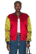 Pierre-Louis Mascia Quilted Bomber in Multi, view 2, click to view large image.