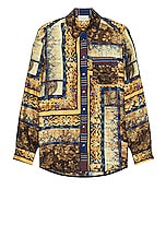 Pierre-Louis Mascia Camicia Button Down Shirt in Multi, view 1, click to view large image.