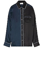 Pierre-Louis Mascia Longsleeve Shirt in Blue, view 1, click to view large image.