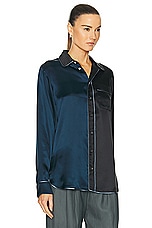 Pierre-Louis Mascia Longsleeve Shirt in Blue, view 2, click to view large image.