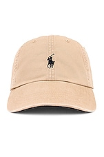 Polo Ralph Lauren Chino Cap in Nubuck & Relay Blue, view 1, click to view large image.