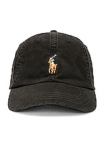 Polo Ralph Lauren Sports Cap in Polo Black, view 1, click to view large image.