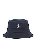 Polo Ralph Lauren Bucket Hat in Polo Black, view 1, click to view large image.
