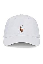 Polo Ralph Lauren Stretch Chino Cap in Deckwash White, view 1, click to view large image.