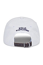 Polo Ralph Lauren Stretch Chino Cap in Deckwash White, view 2, click to view large image.