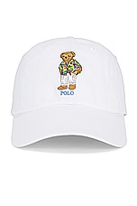 Polo Ralph Lauren Sport Cap in White, view 1, click to view large image.