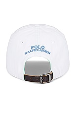 Polo Ralph Lauren Sport Cap in White, view 2, click to view large image.