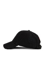 Polo Ralph Lauren Chino Cap in Black & Red, view 3, click to view large image.