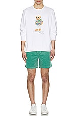 Polo Ralph Lauren Corduroy Prepster Short in Seafoam Green, view 5, click to view large image.