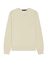 Polo Ralph Lauren Loopback Terry Sweater in Coastal Beige, view 1, click to view large image.