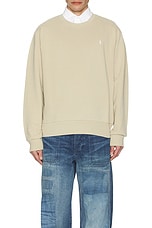 Polo Ralph Lauren Loopback Terry Sweater in Coastal Beige, view 4, click to view large image.