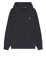 Polo Ralph Lauren Loopback Terry Hoodie in Faded Black Canvas, view 1, click to view large image.