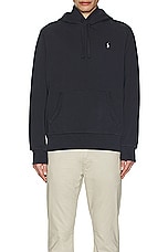 Polo Ralph Lauren Loopback Terry Hoodie in Faded Black Canvas, view 4, click to view large image.