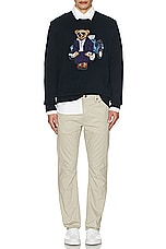 Polo Ralph Lauren Bear Sweater in Aviator Navy, view 5, click to view large image.