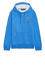 Polo Ralph Lauren Bear Sweatshirt in New England Blue HRTG Bear, view 1, click to view large image.