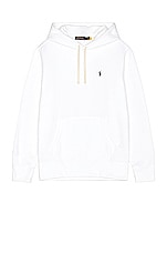 Polo Ralph Lauren Fleece Hoodie in White, view 1, click to view large image.