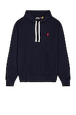 Polo Ralph Lauren Fleece Hoodie in Cruise Navy, view 1, click to view large image.