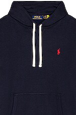 Polo Ralph Lauren Fleece Hoodie in Cruise Navy, view 3, click to view large image.