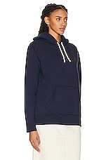 Polo Ralph Lauren Fleece Hoodie in Cruise Navy, view 2, click to view large image.