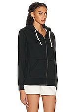 Polo Ralph Lauren Fleece Full-Zip Hoodie in Polo Black, view 3, click to view large image.