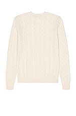 Polo Ralph Lauren Cable Sweater in Andover Cream, view 2, click to view large image.
