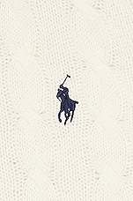 Polo Ralph Lauren Cable Sweater in Andover Cream, view 3, click to view large image.