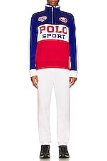 Polo Ralph Lauren Tricot Sweater in Sapphire Star Multi, view 4, click to view large image.
