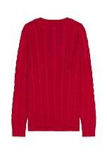 Polo Ralph Lauren Long Sleeve Sweater in Park Avenue Red, view 2, click to view large image.