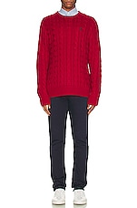 Polo Ralph Lauren Long Sleeve Sweater in Park Avenue Red, view 5, click to view large image.