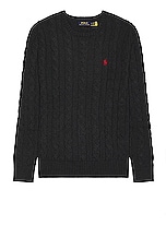 Polo Ralph Lauren Sweater in Dark Granite Heather, view 1, click to view large image.