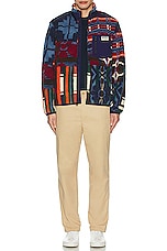 Polo Ralph Lauren Jacquard Sweater in Pinelodge Patchwork, view 5, click to view large image.