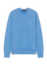 Polo Ralph Lauren Loopback Terry Crew in Summer Blue, view 1, click to view large image.