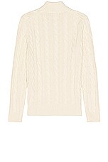 Polo Ralph Lauren Roving Zip Sweater in Andover Cream, view 2, click to view large image.