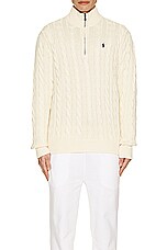 Polo Ralph Lauren Roving Zip Sweater in Andover Cream, view 4, click to view large image.
