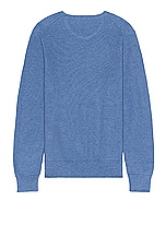 Polo Ralph Lauren Long Sleeve Sweater in Blue Stone Heather, view 2, click to view large image.