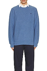 Polo Ralph Lauren Long Sleeve Sweater in Blue Stone Heather, view 4, click to view large image.