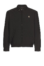 Polo Ralph Lauren Bi-swing Windbreaker Jacket in Rl Black, view 1, click to view large image.